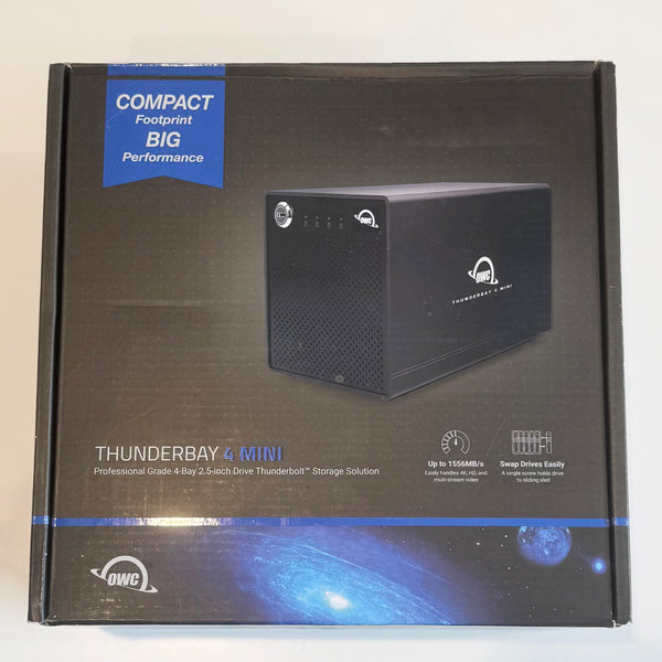 OWC ThunderBay 4 mini Enclosure (Thunderbolt 3 Model) with Dual Thunderbolt 3 Ports - Open Box