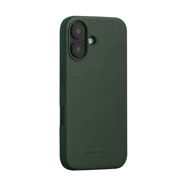 WOOLNUT Leather Case for iPhone 16 - Green - Open Box