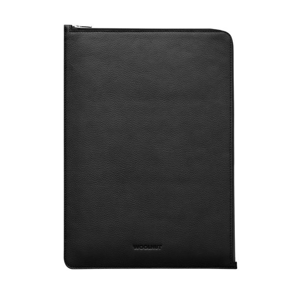 WOOLNUT Leather Folio for 15-inch MacBook - Black