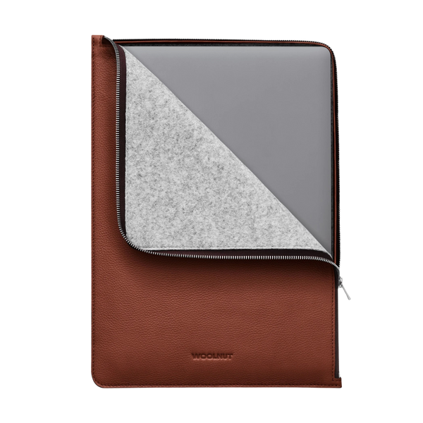 WOOLNUT Leather Folio for 15-inch MacBook - Cognac