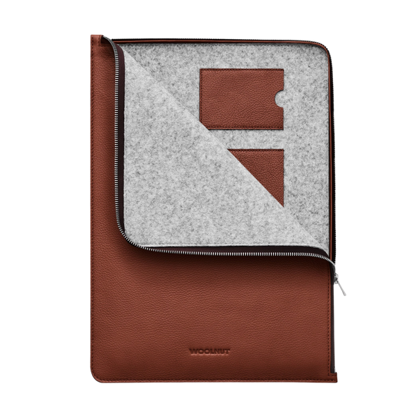 WOOLNUT Leather Folio for 15-inch MacBook - Cognac