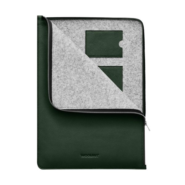 WOOLNUT Leather Folio for 15-inch MacBook - Green