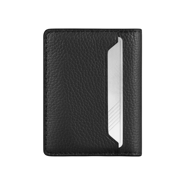 WOOLNUT Leather Wallet - Black