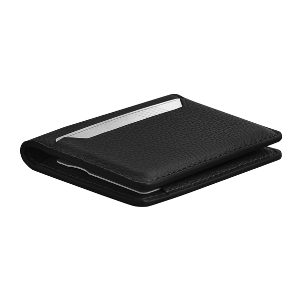 WOOLNUT Leather Wallet - Black