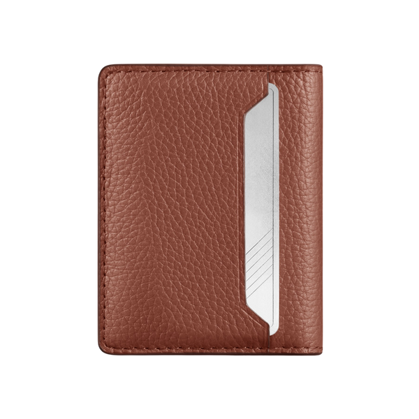 WOOLNUT Leather Wallet - Cognac