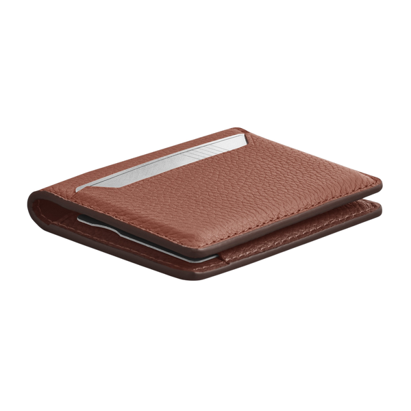 WOOLNUT Leather Wallet - Cognac