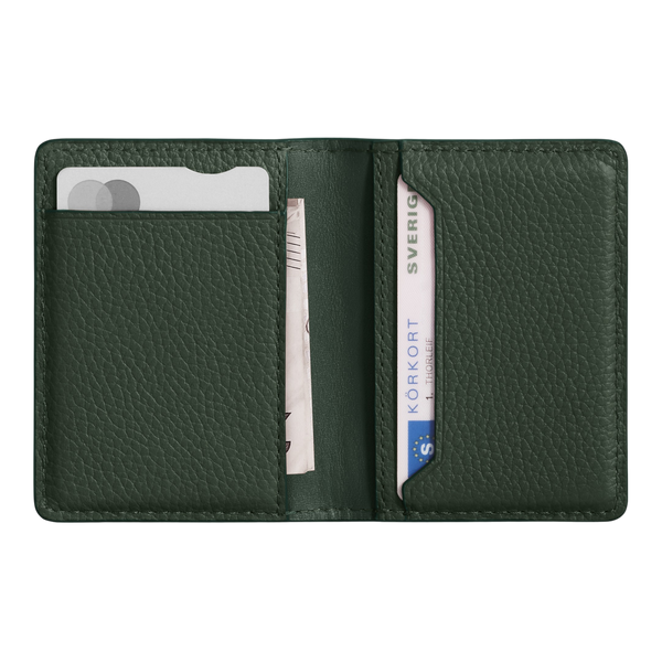 WOOLNUT Leather Wallet - Green