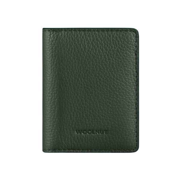 WOOLNUT Leather Wallet - Green