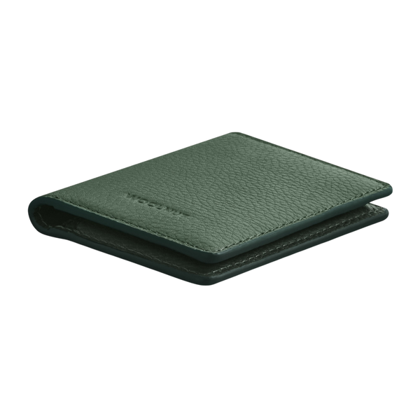 WOOLNUT Leather Wallet - Green
